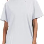 Womens  Short Sleeve T Shirts Trendy Crew Neck Loose Workout Tee Casual Summer Tops Cotton
