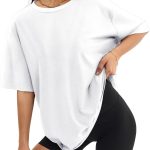 Womens  T Shirts Short Sleeve Workout Tops | Cotton Casual Loose Fit Basic Graphics Gym Summer Plus Size Fashion Clothes