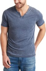 MenVenice Burnout Notch Neck Tee