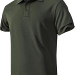 MenQuick-Dry  Shirts Short Sve Performance for Golf Tennis Daily Casual Collared T-Shirt